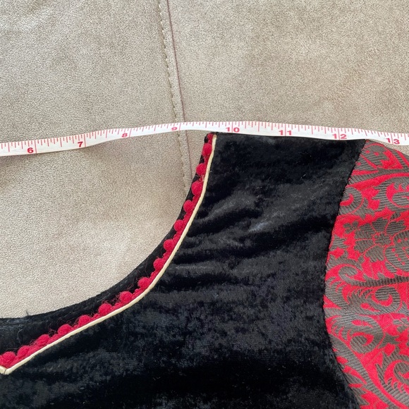 Black & Red Anarkali set - Picture 8 of 14